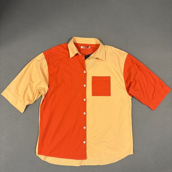 It's Now Cool Vacay Shirt Size‎ S Vermillion Women's INC204 Orange/Yellow - Picture 2 of 14